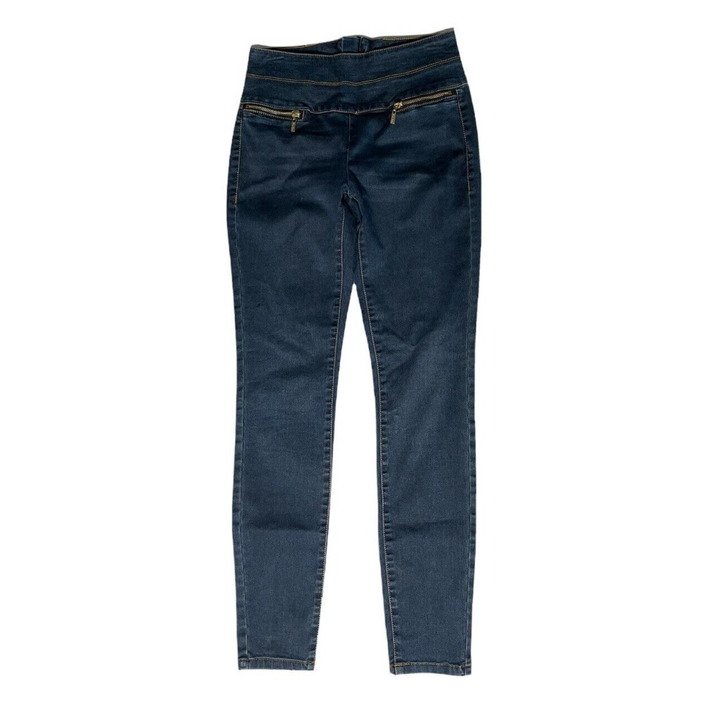Womens Bisou Bisou Michele Bohbot Jeans Skinny Fit Shaping Indigo Denim Size 2